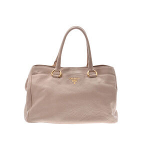 Prada Handbag Beige Pink Tan Calfskin Card Strap